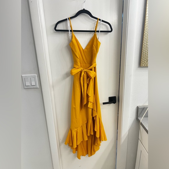 Lovers + Friends Bridget Midi Dress. Sunflower yellow. XS. NWT! - Picture 6 of 9
